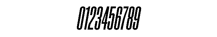 Neue Corp Compressed Bold Italic Font OTHER CHARS