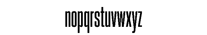 Neue Corp Compressed Bold Font LOWERCASE