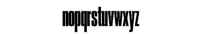 Neue Corp Compressed Heavy Font LOWERCASE