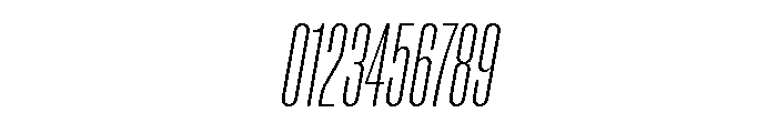 Neue Corp Compressed Light Italic Font OTHER CHARS