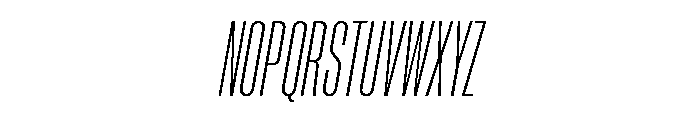 Neue Corp Compressed Light Italic Font UPPERCASE