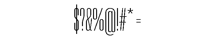 Neue Corp Compressed Light Font OTHER CHARS