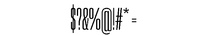 Neue Corp Compressed Medium 2 Font OTHER CHARS