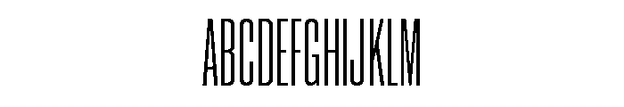 Neue Corp Compressed Medium 2 Font UPPERCASE