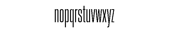 Neue Corp Compressed Medium 2 Font LOWERCASE