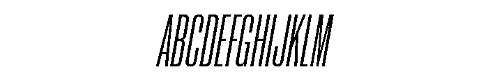 Neue Corp Compressed Medium Italic Font UPPERCASE