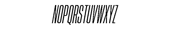 Neue Corp Compressed Medium Italic Font UPPERCASE