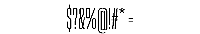 Neue Corp Compressed Medium Font OTHER CHARS