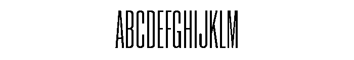Neue Corp Compressed Medium Font UPPERCASE