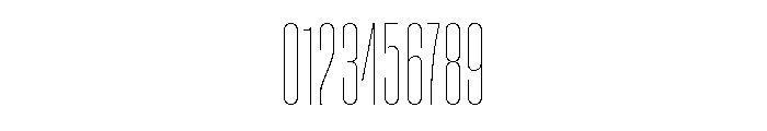Neue Corp Compressed Thin Font OTHER CHARS