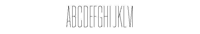 Neue Corp Compressed Thin Font UPPERCASE
