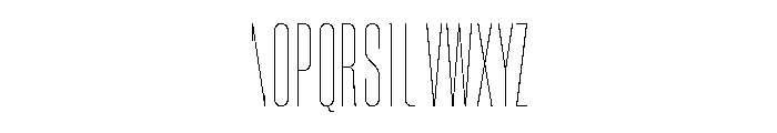 Neue Corp Compressed Thin Font UPPERCASE