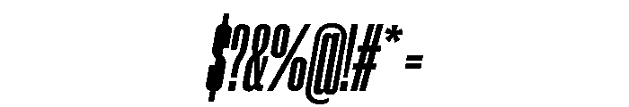 Neue Corp Compressed Ultrabold Italic Font OTHER CHARS