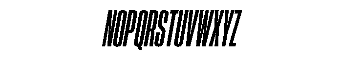 Neue Corp Compressed Ultrabold Italic Font UPPERCASE