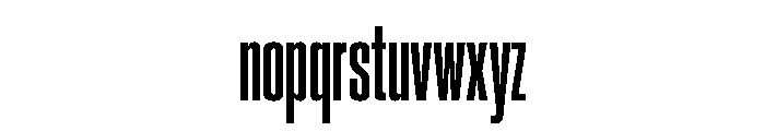 Neue Corp Compressed Ultrabold Font LOWERCASE