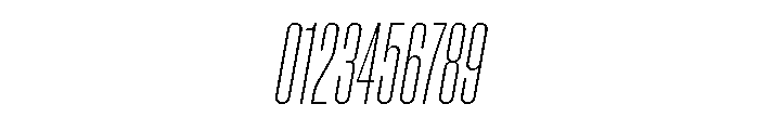 Neue Corp Compressed Ultralight Italic Font OTHER CHARS
