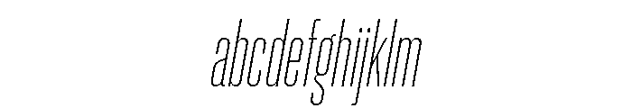Neue Corp Compressed Ultralight Italic FONT