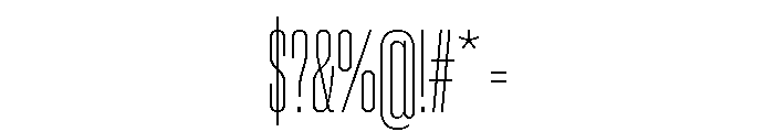 Neue Corp Compressed Ultralight Font OTHER CHARS