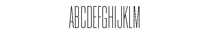Neue Corp Compressed Ultralight Font UPPERCASE