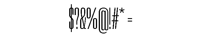Neue Corp Compressed Font OTHER CHARS