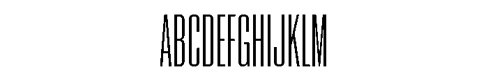 Neue Corp Compressed Font UPPERCASE