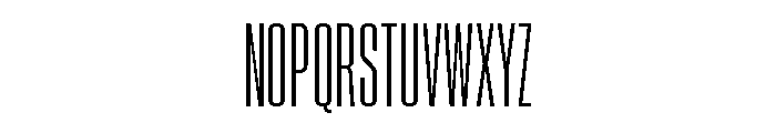 Neue Corp Compressed Font UPPERCASE