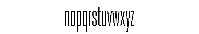 Neue Corp Compressed Font LOWERCASE