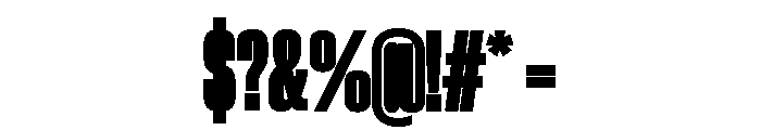 Neue Corp Condensed Black Font OTHER CHARS