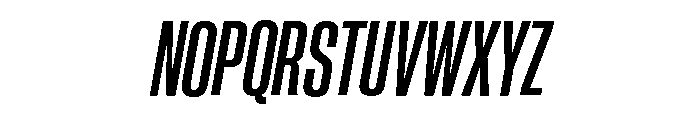 Neue Corp Condensed Bold Italic Font UPPERCASE