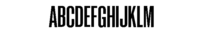Neue Corp Condensed Bold Font UPPERCASE