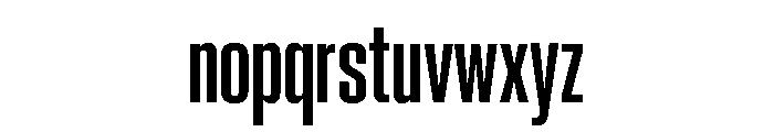 Neue Corp Condensed Bold Font LOWERCASE