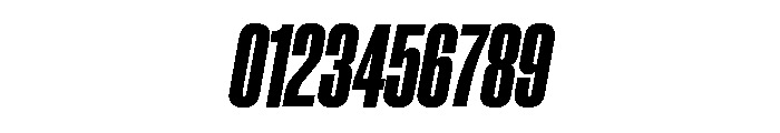 Neue Corp Condensed Heavy Italic Font OTHER CHARS