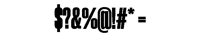 Neue Corp Condensed Heavy Font OTHER CHARS