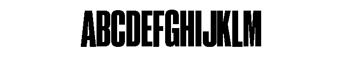 Neue Corp Condensed Heavy Font UPPERCASE