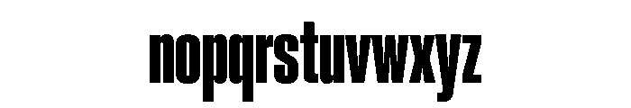 Neue Corp Condensed Heavy Font LOWERCASE