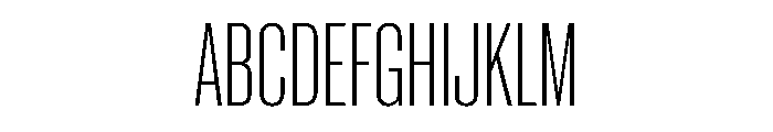 Neue Corp Condensed Light Font UPPERCASE