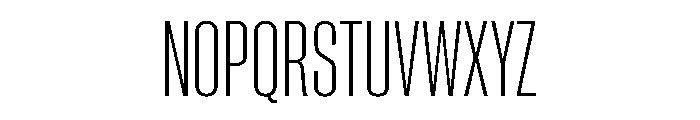 Neue Corp Condensed Light Font UPPERCASE