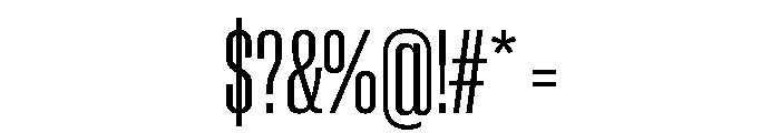 Neue Corp Condensed Medium 2 Font OTHER CHARS