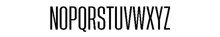 Neue Corp Condensed Medium 2 Font UPPERCASE