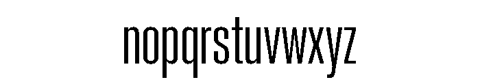Neue Corp Condensed Medium 2 Font LOWERCASE