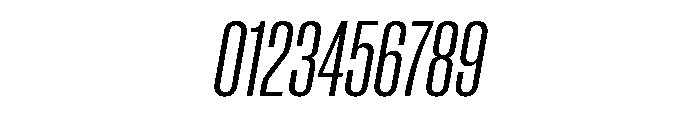 Neue Corp Condensed Medium Italic Font OTHER CHARS