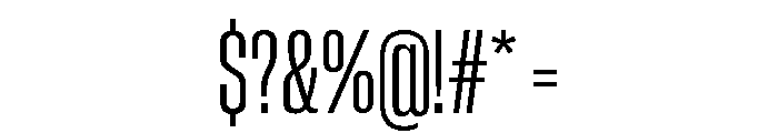 Neue Corp Condensed Medium Font OTHER CHARS