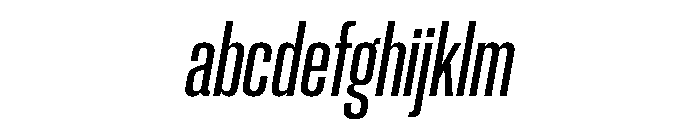 Neue Corp Condensed Semibold Italic FONT