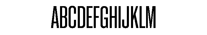 Neue Corp Condensed Semibold Font UPPERCASE