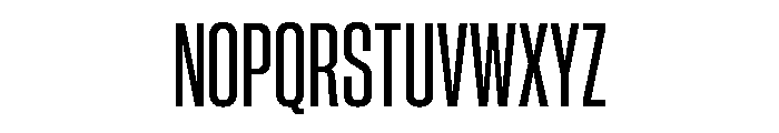 Neue Corp Condensed Semibold Font UPPERCASE