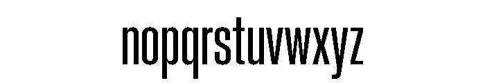 Neue Corp Condensed Semibold Font LOWERCASE