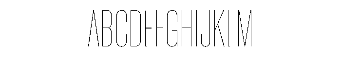 Neue Corp Condensed Thin Font UPPERCASE