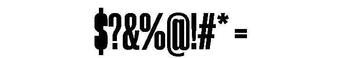 Neue Corp Condensed Ultrabold Font OTHER CHARS