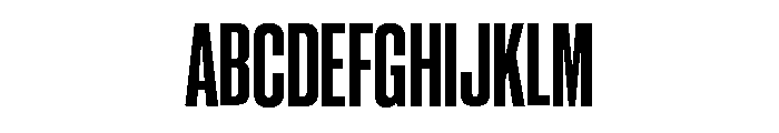Neue Corp Condensed Ultrabold Font UPPERCASE