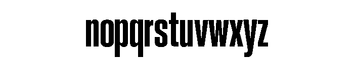 Neue Corp Condensed Ultrabold Font LOWERCASE
